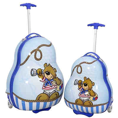 Kinder-Kofferset 2 tlg. Trolley-Set Teddy Junge Koffer1: 54x35x28cm, Koffer2: 41x29x24cm