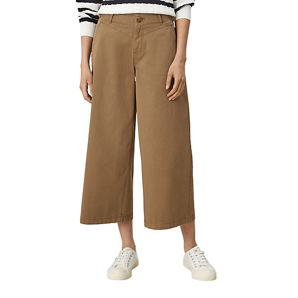 Regular: Culotte aus Twill 3/4-Hosen