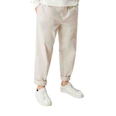 Loose: Baumwollchino Chinohosen