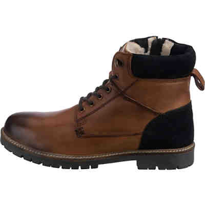 Klassische Warm Echtleder Boots Winterstiefeletten 2