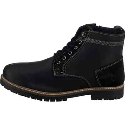 Klassische Echtleder Boots Schnürstiefeletten 2