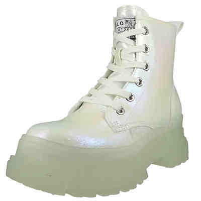 Damen High Sneaker Aspha RLD High Top Vegan 1622117 Silberfarben Silver Kunstleder mit Perfect Fit Memory Sohle Sneakers Low