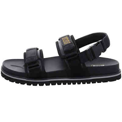 Herren Trekkingsandalen Taiga Sport Sandale Wandern Bequem Outdoor Leder-/Textilkombination uni Outdoorsandalen 2