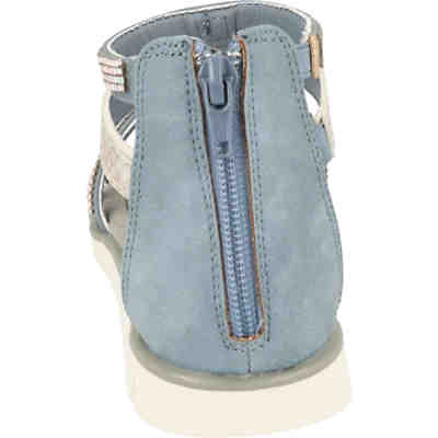 Mädchen Schuhe 482-380 Römersandalen mit Glitzersteinen Sommer Blue Sandalen 2