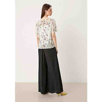 Chiffonbluse mit Trägertop Kurzarmblusen 2