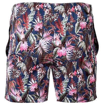 Herren Badehose - Bademode, Badeshort, Polyester, Blätter, Papagei Badehosen 2