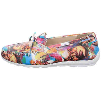 Damen Slipper Schuhe Alabama Mokassin Freizeit Elegant Slip-Ons Glattleder uni Klassische Slipper 2