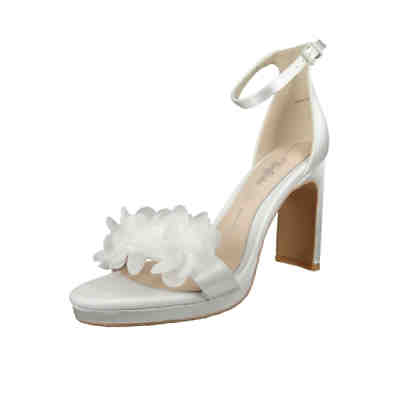 Damen Sandalen Chiara 1291322 Weiß Ivory Leder und Textil Klassische Sandalen 2