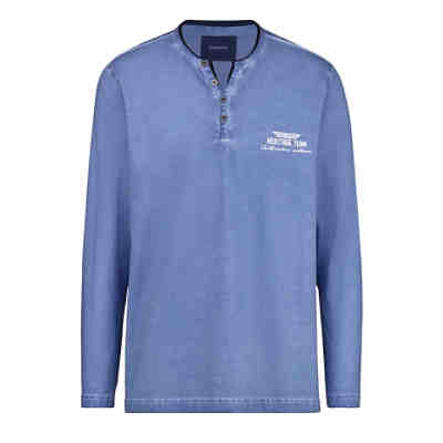 Henleyshirt in moderner Used-Optik