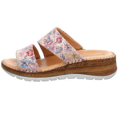 Damen Pantoletten Sandalen Meyra Pantolette Kinderschuhe Glattleder uni Pantoletten 2