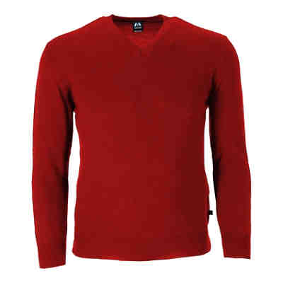 Merino-Pullover - Uni - V-Ausschnitt - Langarm Pullover
