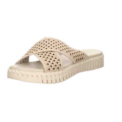 Damen Pantoletten Sandalen Tulip Pantolette Kinderschuhe Synthetikkombination uni Pantoletten