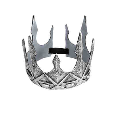 Fantasy Herrscherkrone silber Kostümzubehör für Kinder