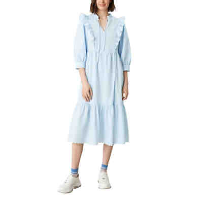 Stufenkleid aus Seersucker-Stoff Jerseykleider