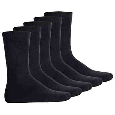 Herren Socken, 5er Pack - Arbeitssocken, Hochwertige Baumwollmischung, einfarbig Socken