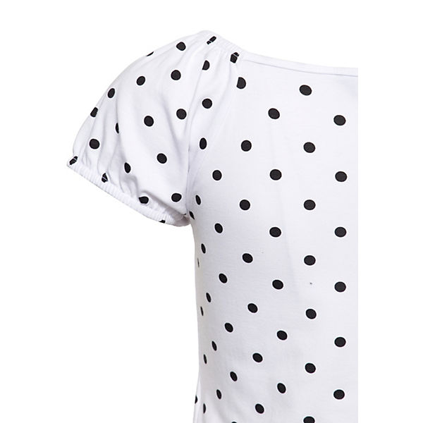 Queen Kerosin T-Shirt mit Polka-Dots T-Shirts AdultW