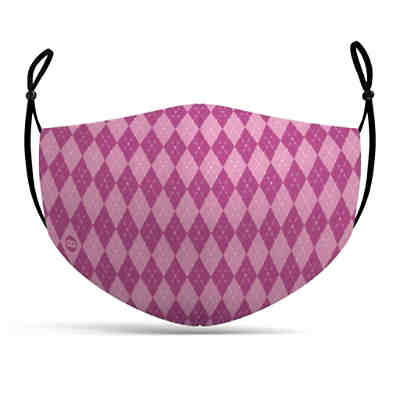 Stoffmaske Zauberschule rosa Masken