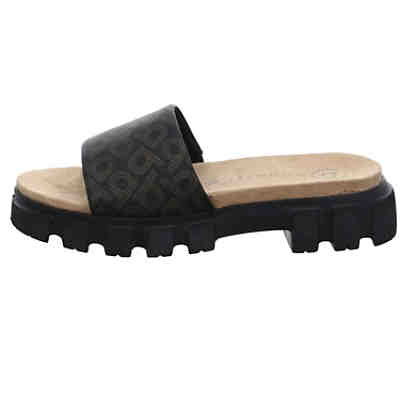 Damen Pantoletten Sandalen Mary Pantolette Kinderschuhe Glattleder uni Pantoletten 2