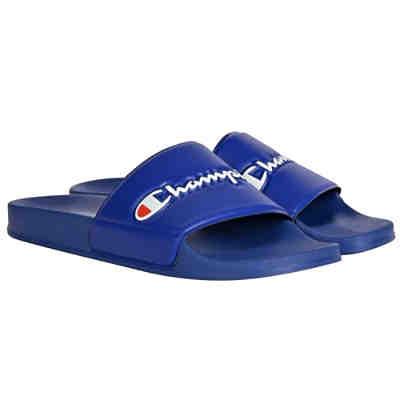 Herren Badesandalen - Slides, Badeschuhe, Badelatschen, Logo Pantoletten 2