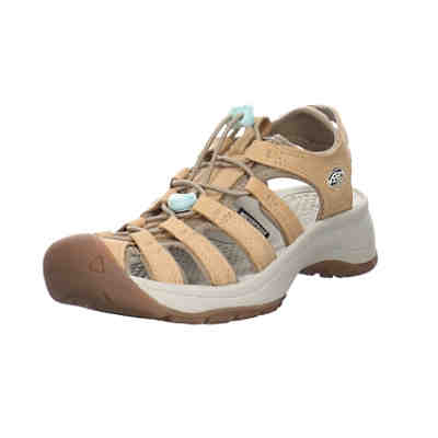 Damen Trekkingsandalen Astoria West Sandale Wandern Bequem Outdoor Leder-/Textilkombination uni Outdoorsandalen