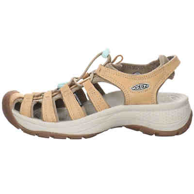 Damen Trekkingsandalen Astoria West Sandale Wandern Bequem Outdoor Leder-/Textilkombination uni Outdoorsandalen 2