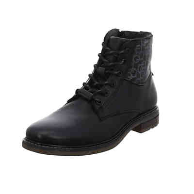 Herren Winterstiefel Schuhe Marcello Boots Elegant Freizeit Lederkombination uni Winterstiefel