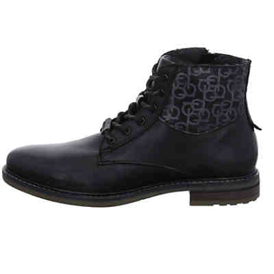 Herren Winterstiefel Schuhe Marcello Boots Elegant Freizeit Lederkombination uni Winterstiefel 2
