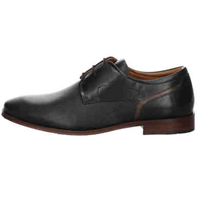 Herren Businessschuhe Stanley Schnürschuh Schnürhalbschuhe Büro Elegant Glattleder uni Business-Schnürschuhe 2