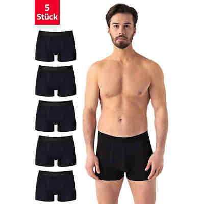 Herren Boxershorts 5er Pack Retroshorts Unterhosen aus Baumwolle mit Komfortbund ohne Logo