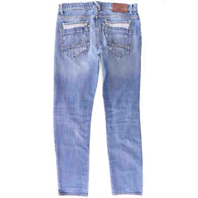Second Hand - Straight Jeans blau aus Baumwolle M Gr. M 2