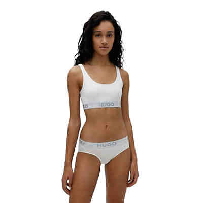 Damen Bustier - Bralette Sporty Logo, Baumwolle, Logo, einfarbig Bustiers 2