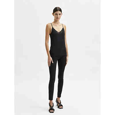 Basic Spitzen Top mit V-Ausschnitt SLFMANDY 2