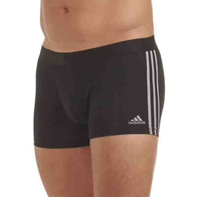 Herren Boxershorts, 3er Pack - Trunks, Active Flex Cotton, Logo, 3 Streifen Boxershorts 2
