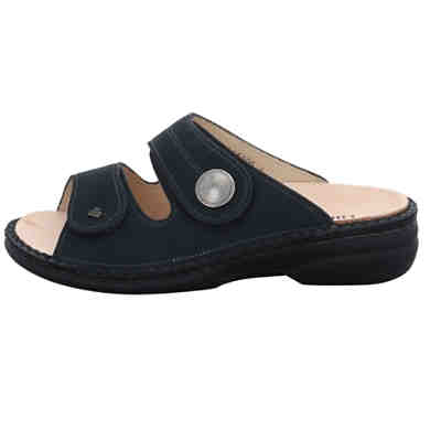 Damen Pantoletten Sandalen Sansibar Pantolette Bequem Freizeit Nubukleder uni Pantoletten 2
