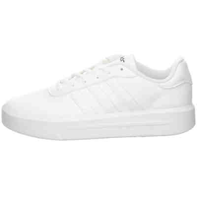 Damen Schnürhalbschuhe Court Platform Sneaker Freizeit Sport Schuhe Synthetik uni Sneakers Low 2