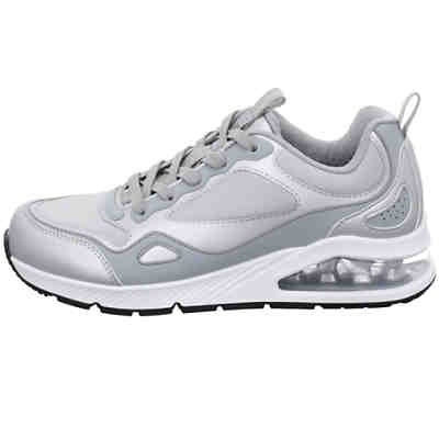 Damen Schnürhalbschuhe Argentate Sneaker Freizeit Sport Schuhe Synthetikkombination gemustert Schnürschuhe 2