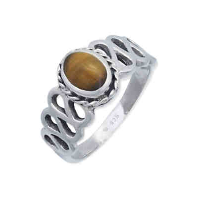 Ring SIYAM aus 925er Sterling Silber Tigerauge