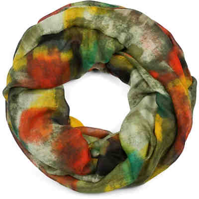 Loop Schal mit buntem Pinselstrich Muster