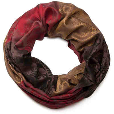 Loop mit Hibiskus Blüten und Paisley Muster