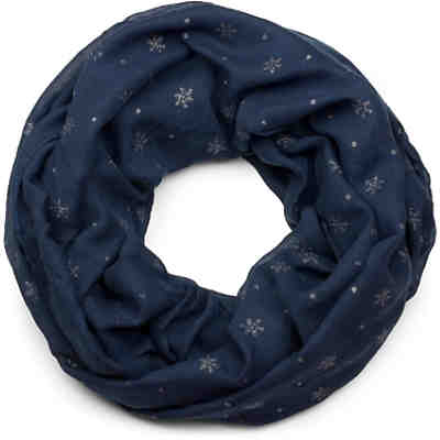 Loop mit glitzerndem Schneeflocken Print