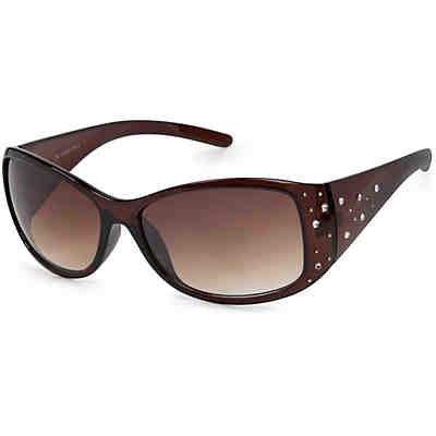 Sonnenbrille Schmetterlingsform mit Strass am Bügel