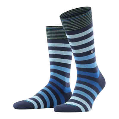 Herren Socken - Blackpool, Baumwolle, Streifen, Logo, One Size Socken