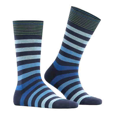 Herren Socken - Blackpool, Baumwolle, Streifen, Logo, One Size Socken 2
