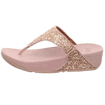 Damen Zehentrenner Sandalen Lulu Pantolette Fußbett Bequem Freizeit Synthetik uni Zehentrenner 2