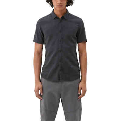 Extra Slim: Hemd mit Minimalprint Kurzarmhemden