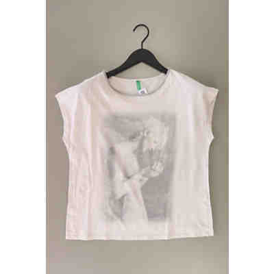 Second Hand - Printshirt Kurzarm creme Damen Gr. M