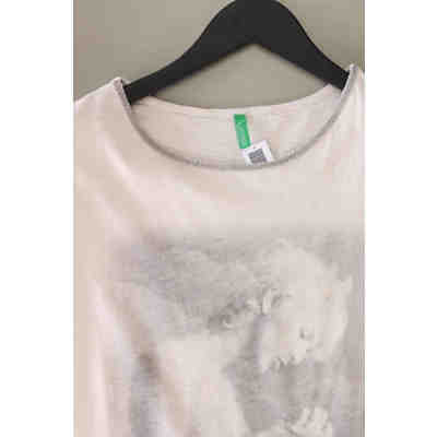 Second Hand - Printshirt Kurzarm creme Damen Gr. M 2