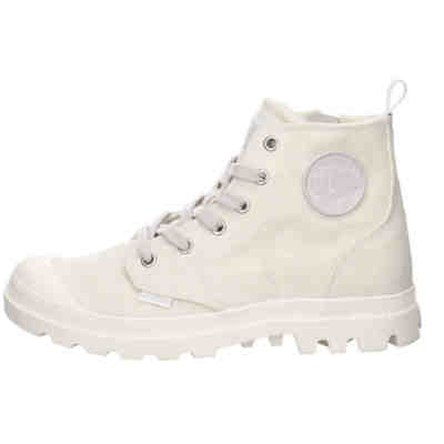 Damen Schnürhalbschuhe Pampa High-Top Sneaker Freizeit Sport Schuhe Textil uni Schnürschuhe 2