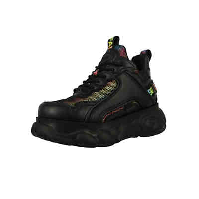 Damen Low Sneaker CLD Chai Low Top 1630813 Schwarz Black Rainbow Kunstleder mit Perfect Fit durch Memory Foam Sneakers Low 2