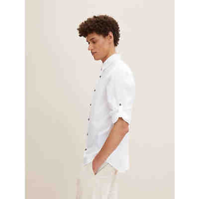 Blusen & Shirts Slim Fit Hemd mit Struktur Langarmhemden
